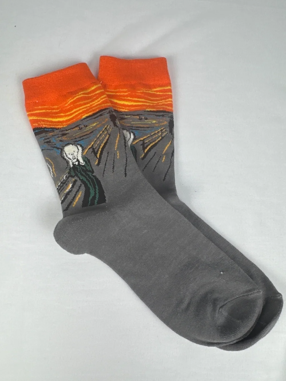Fashion Boutique Artistic Expression Socks Featuring The Scream Design
